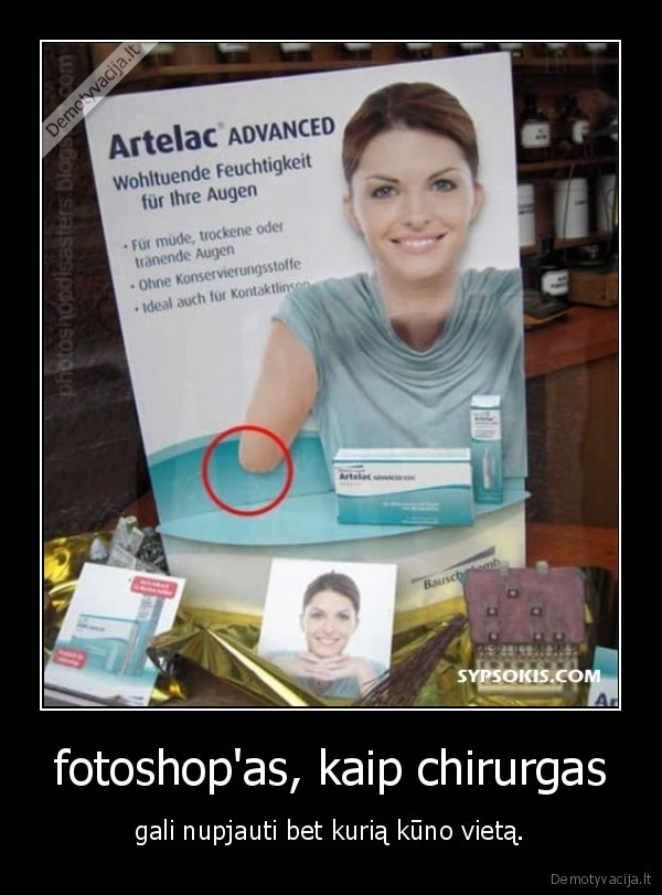 fotoshop'as, kaip chirurgas