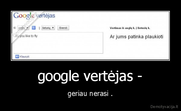 google vertėjas -