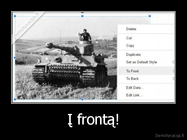 Į frontą!