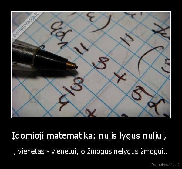 Įdomioji matematika: nulis lygus nuliui, 