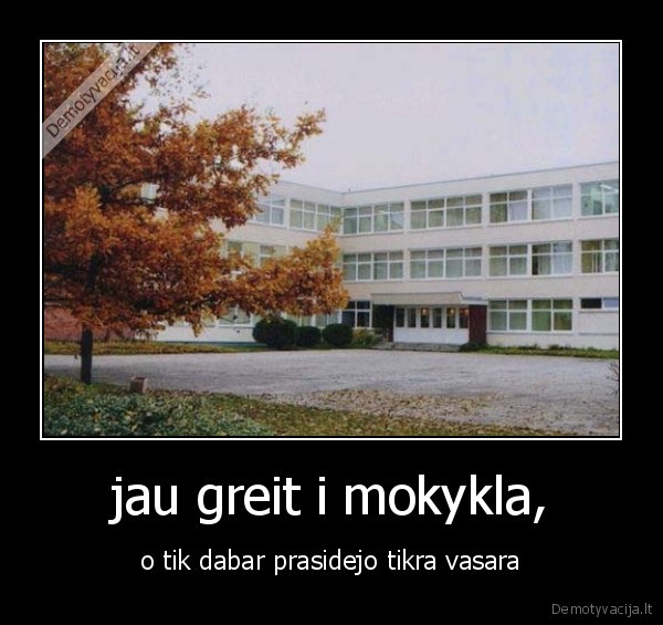 jau greit i mokykla,