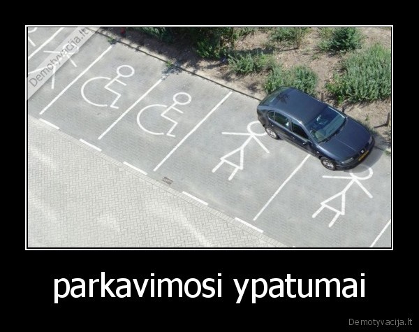 parkavimosi ypatumai