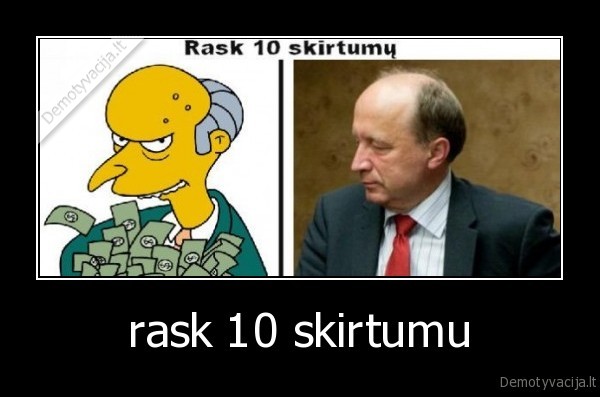 rask 10 skirtumu