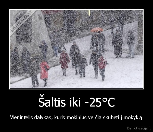 Šaltis iki -25°C