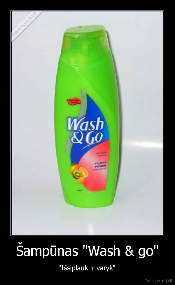 Šampūnas &quot;Wash &amp; go&quot;