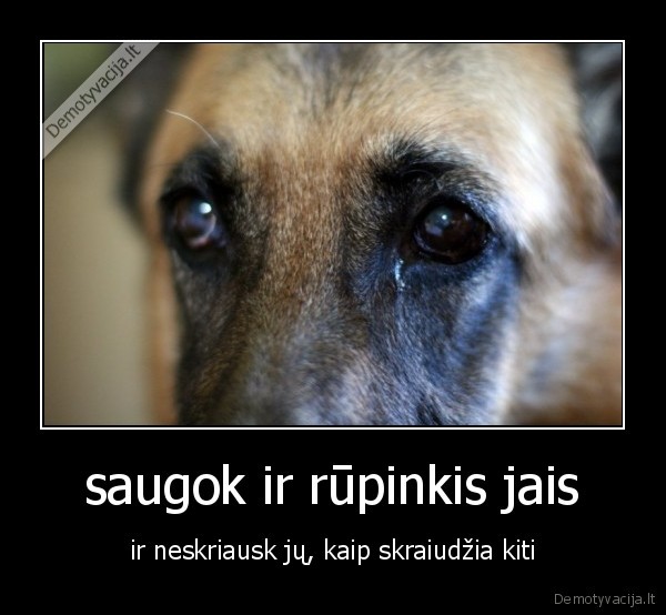 saugok ir rūpinkis jais