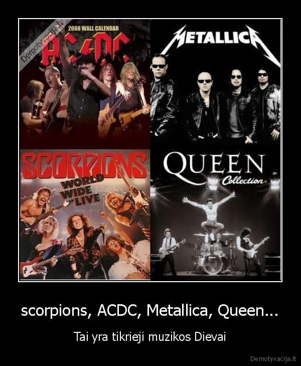 acdc, metallica, queen, scorpions, forever, in, our, hearts