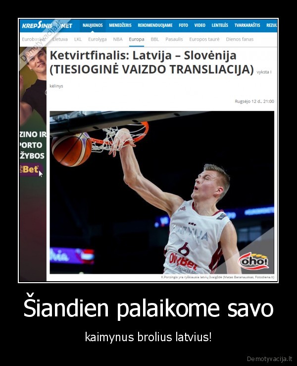 latvija,slovenija,eurobasket,krepsinis