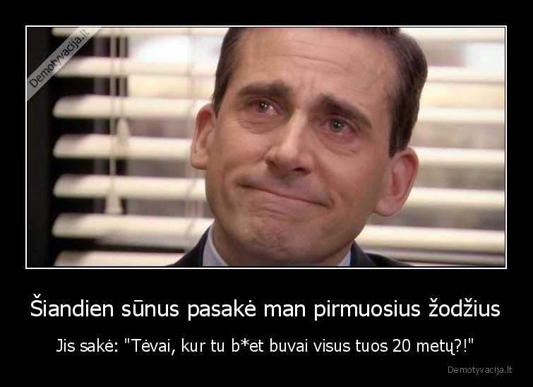 sunus,pirmi, zodziai