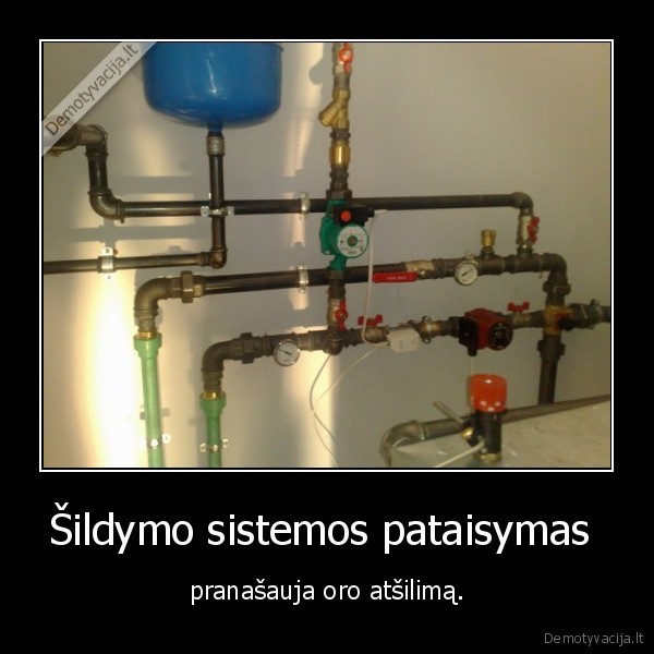 Šildymo sistemos pataisymas 