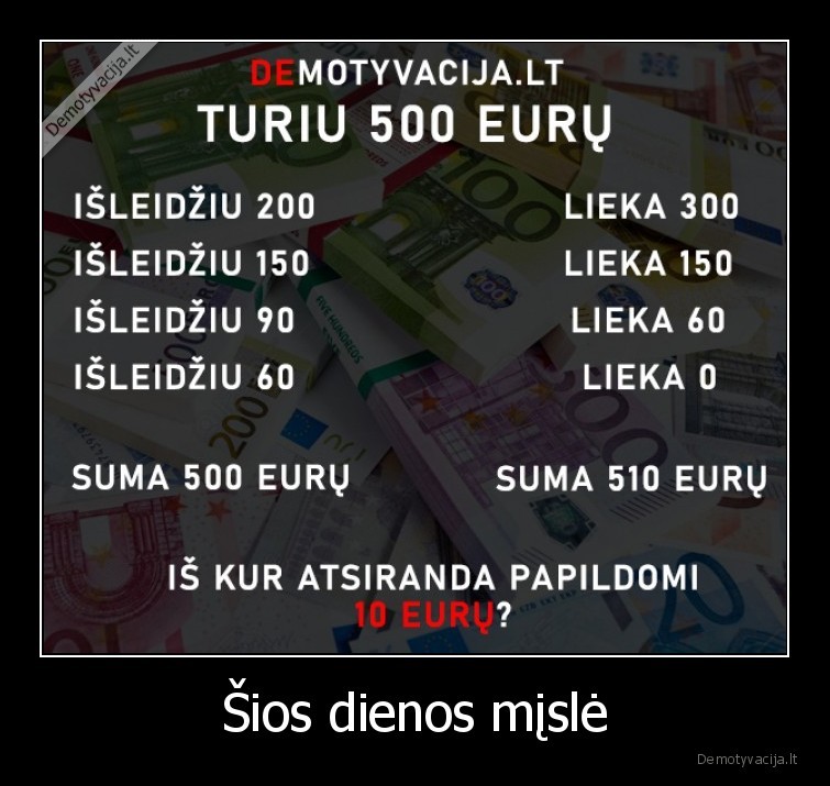 misle,matematika,pinigai,skaiciavimas