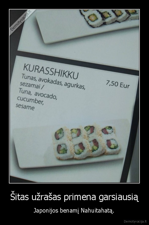 sushis,japonija