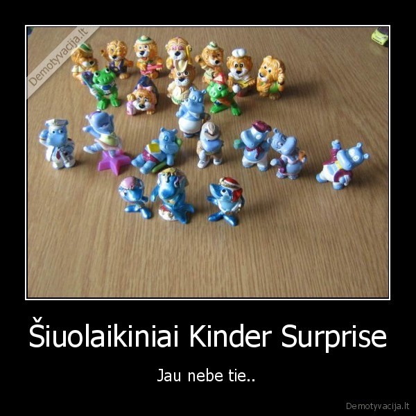 Šiuolaikiniai Kinder Surprise