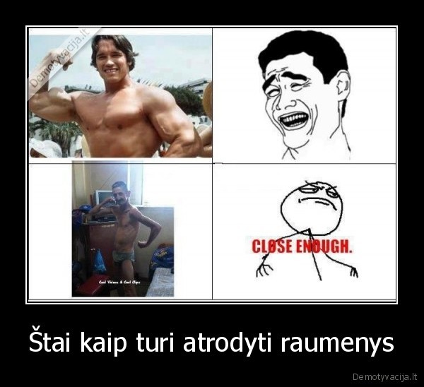 Štai kaip turi atrodyti raumenys