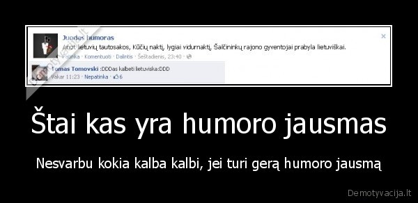 Štai kas yra humoro jausmas