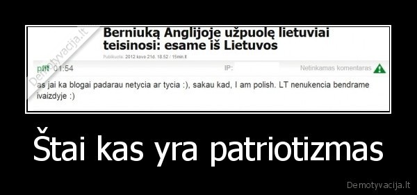 Štai kas yra patriotizmas