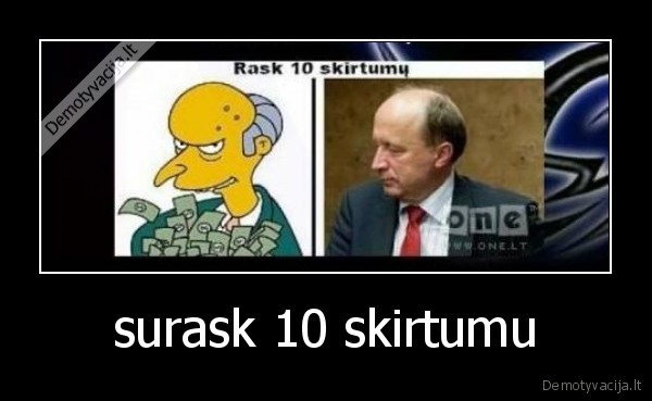 surask 10 skirtumu