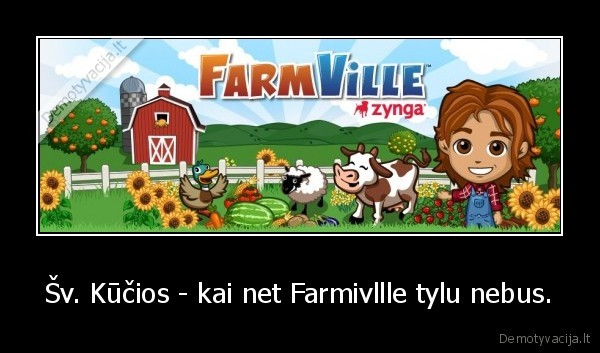 Šv. Kūčios - kai net Farmivllle tylu nebus.