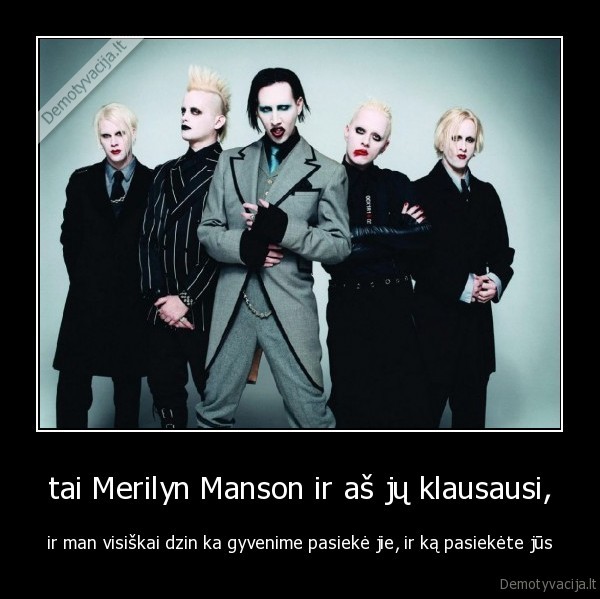 merilyn, manson,muzika,rokas,pasiekti, gyvenime