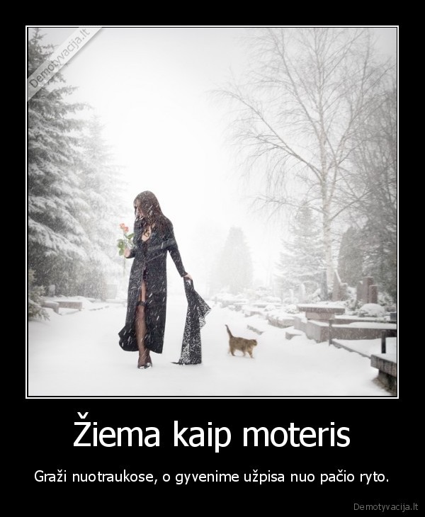 Žiema kaip moteris