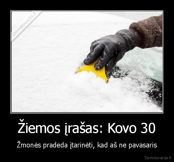 Žiemos įrašas: Kovo 30