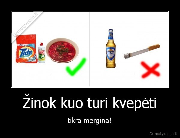 Žinok kuo turi kvepėti