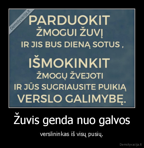 zuvis,verslininkas