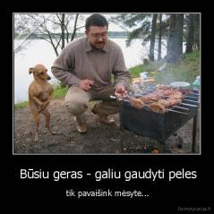  Būsiu geras - galiu gaudyti peles -  tik pavaišink mėsyte...