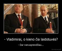 - Vladimirai, o kieno čia laidotuvės? - - Dar nenusprendžiau...