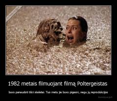 1982 metais filmuojant filmą Poltergeistas  - buvo panaudoti tikri skeletai. Tuo metu jie buvo pigesni, negu jų reprodukcijos