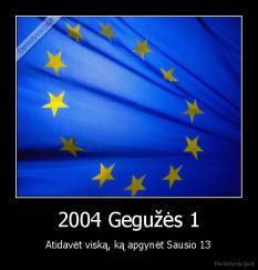 2004 Gegužės 1 - Atidavėt viską, ką apgynėt Sausio 13