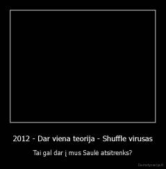 2012 - Dar viena teorija - Shuffle virusas - Tai gal dar į mus Saulė atsitrenks?