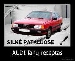 AUDI fanų receptas - 