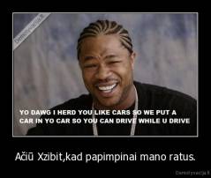 Ačiū Xzibit,kad papimpinai mano ratus. - 