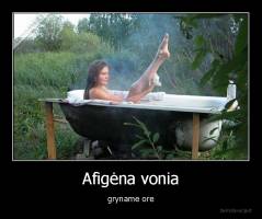 Afigėna vonia - gryname ore