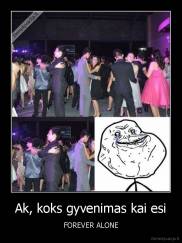 Ak, koks gyvenimas kai esi - FOREVER ALONE