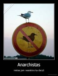 Anarchistas - niekas jam neaiskins ka daryti