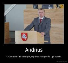 Andrius - "Chuck norris" Jis nepasiges, nepames ir neapsiriks... jis nupirks.