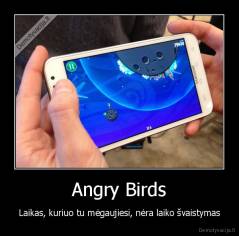 Angry Birds - Laikas, kuriuo tu mėgaujiesi, nėra laiko švaistymas