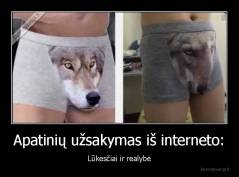 Apatinių užsakymas iš interneto: - Lūkesčiai ir realybė