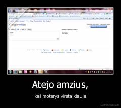 Atejo amzius, - kai moterys virsta kiaule