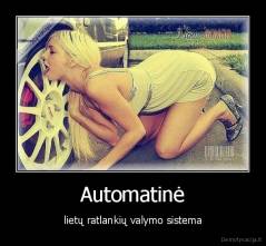 Automatinė - lietų ratlankių valymo sistema