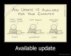 Available update - 