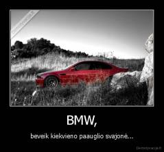 BMW, - beveik kiekvieno paauglio svajonė...