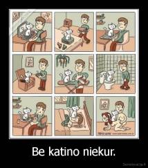 Be katino niekur. - 