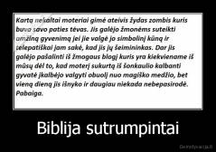 Biblija sutrumpintai - 