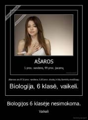 Biologijos 6 klasėje nesimokoma. - Vaikeli