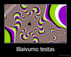 Blaivumo testas - 