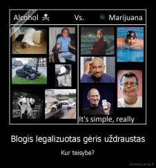 Blogis legalizuotas gėris uždraustas - Kur teisybė?