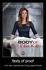 Body of proof - o dar sako nespręst apie žmogų pagal išvaizdą